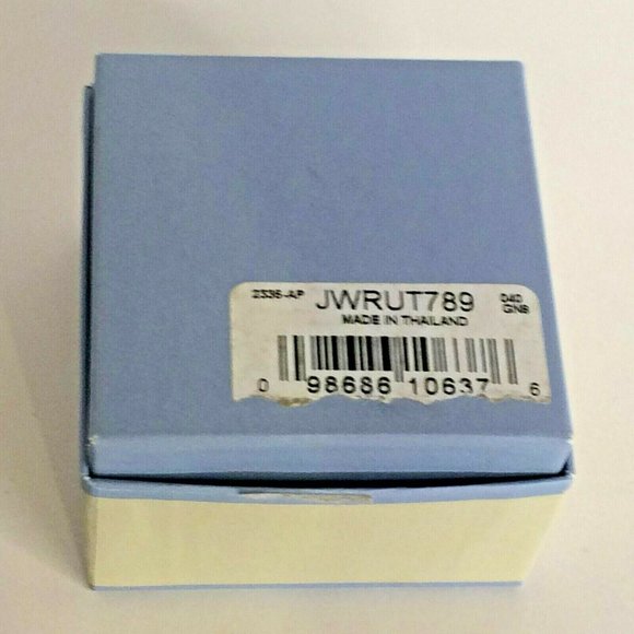 Liz Claiborne Mouse Pin Rhinestone Brooch Blue Eye Costume Jewelry Heart Nose - Picture 8 of 8